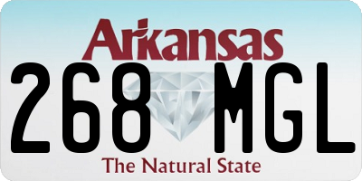 AR license plate 268MGL