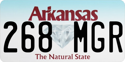 AR license plate 268MGR