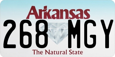AR license plate 268MGY