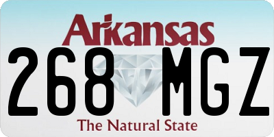 AR license plate 268MGZ