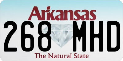 AR license plate 268MHD