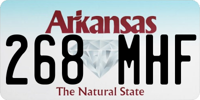 AR license plate 268MHF