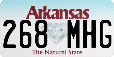 AR license plate 268MHG