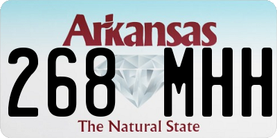 AR license plate 268MHH