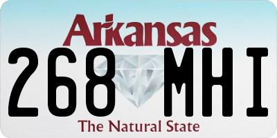 AR license plate 268MHI