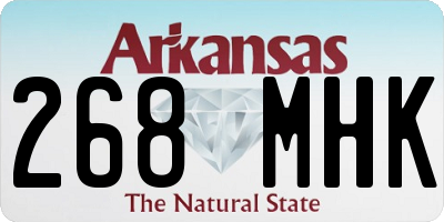 AR license plate 268MHK