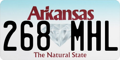 AR license plate 268MHL