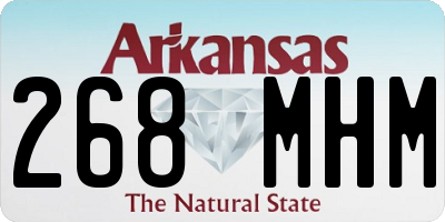 AR license plate 268MHM