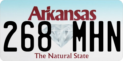 AR license plate 268MHN