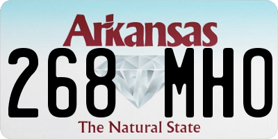 AR license plate 268MHO