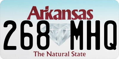 AR license plate 268MHQ