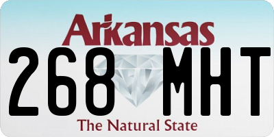 AR license plate 268MHT