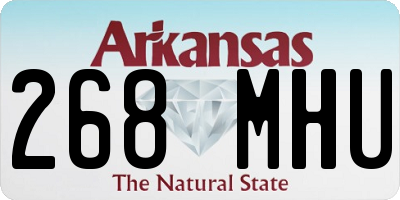 AR license plate 268MHU