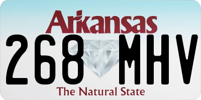 AR license plate 268MHV