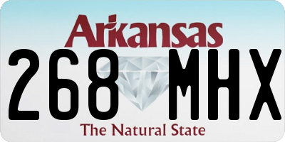 AR license plate 268MHX