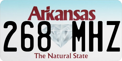 AR license plate 268MHZ