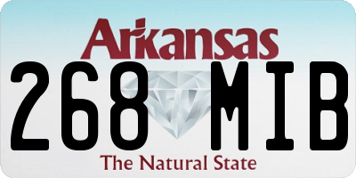 AR license plate 268MIB