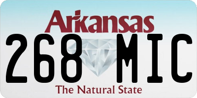 AR license plate 268MIC