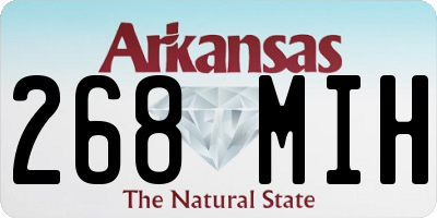 AR license plate 268MIH
