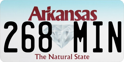 AR license plate 268MIN