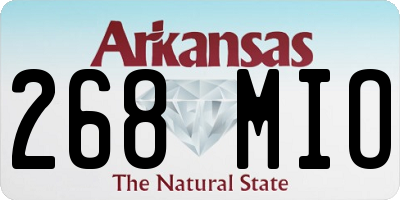 AR license plate 268MIO
