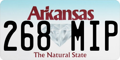 AR license plate 268MIP