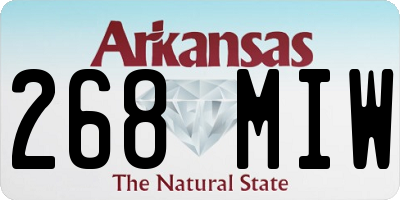 AR license plate 268MIW
