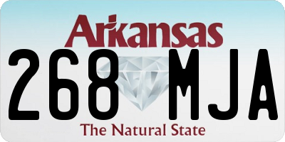 AR license plate 268MJA