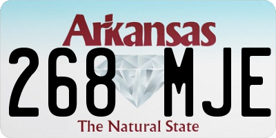 AR license plate 268MJE