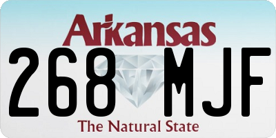 AR license plate 268MJF