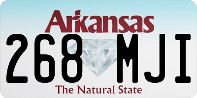 AR license plate 268MJI