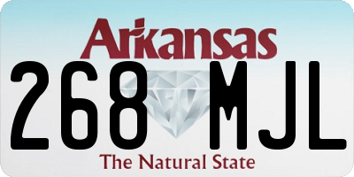 AR license plate 268MJL