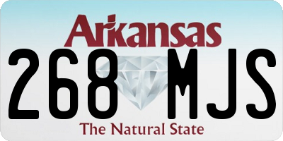 AR license plate 268MJS