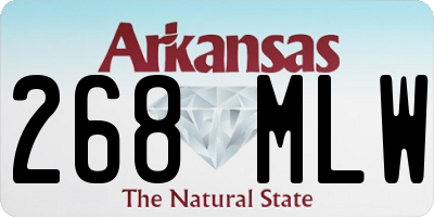 AR license plate 268MLW