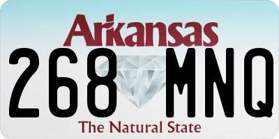 AR license plate 268MNQ
