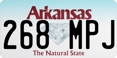 AR license plate 268MPJ