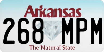AR license plate 268MPM