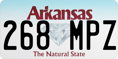 AR license plate 268MPZ