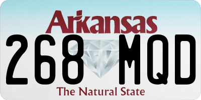 AR license plate 268MQD