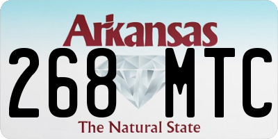 AR license plate 268MTC
