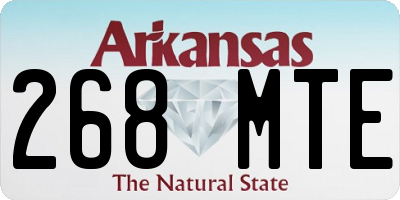 AR license plate 268MTE
