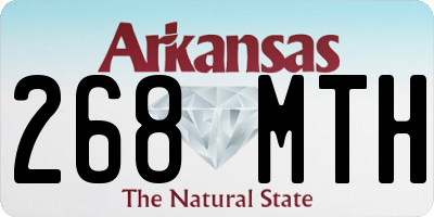 AR license plate 268MTH