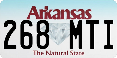 AR license plate 268MTI