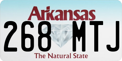 AR license plate 268MTJ
