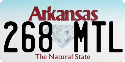 AR license plate 268MTL