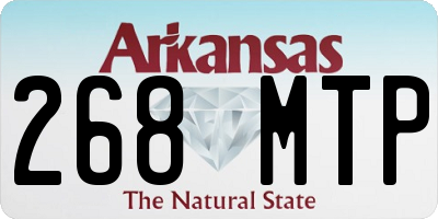 AR license plate 268MTP