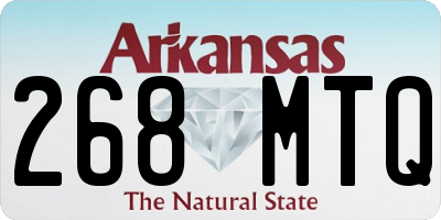 AR license plate 268MTQ