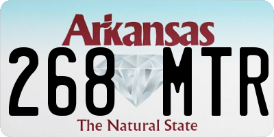 AR license plate 268MTR