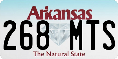 AR license plate 268MTS