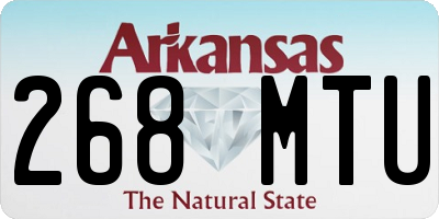 AR license plate 268MTU